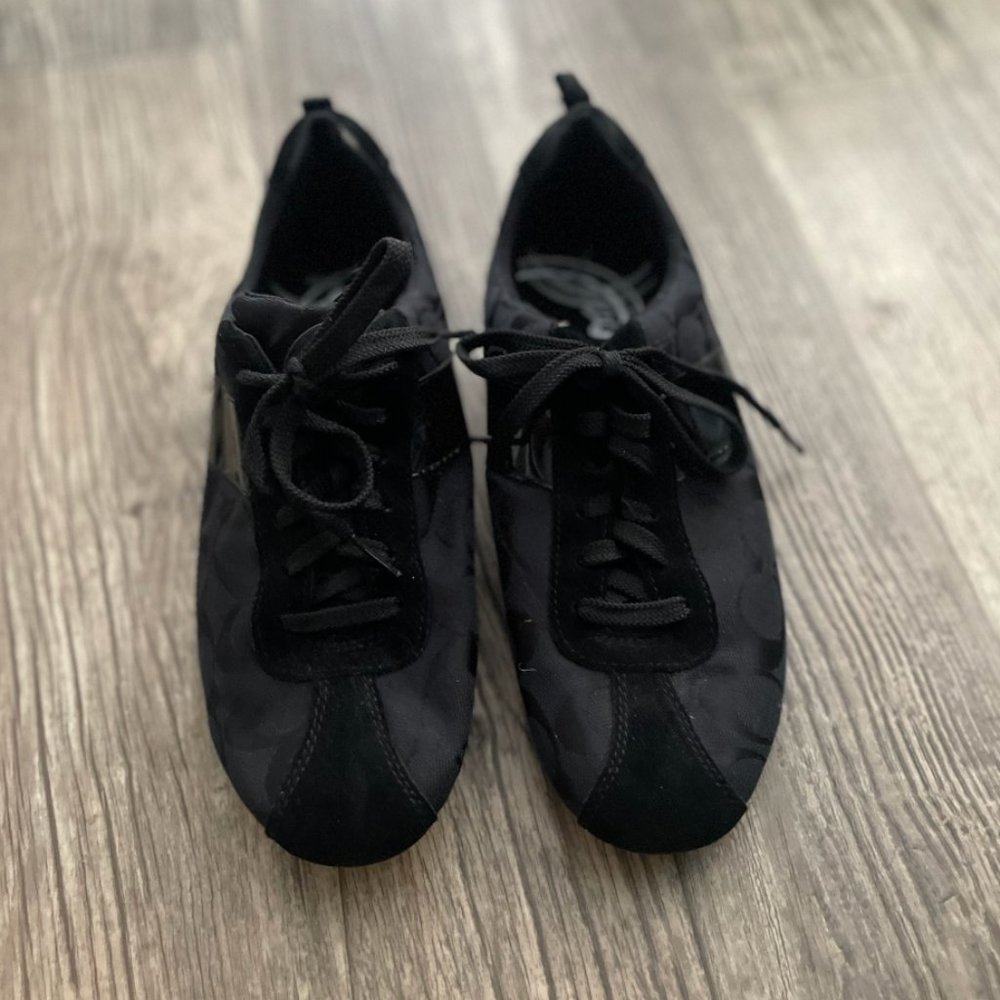 ⭐️ Monogram Coach Running Workout Athletic Lace Up Boho Chic Everyday Sneakers - Picture 2 of 5